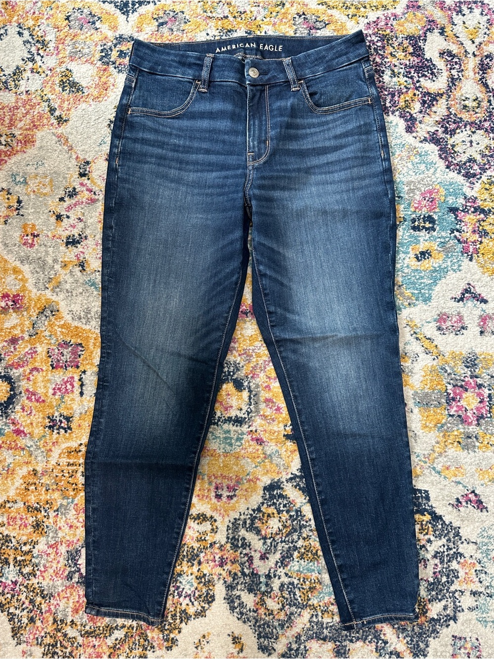 American Eagle Curvy Jegging Next Level Stretch Dark Wash Jeans Size 6 Short
